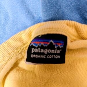 Vintage Patagonia Organic Cotton Baby Blanket💛💙